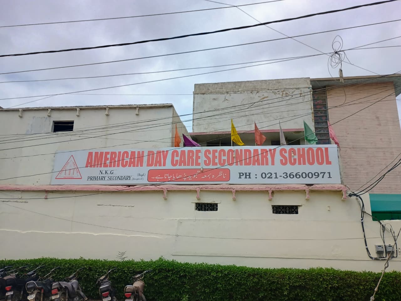 Front exterior of American Day Care Secondary School